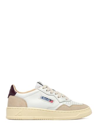 Autry Low-Top Leather and Suede Sneakers with Padded Collar