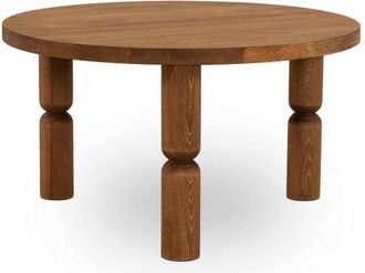 Dmora Mesa De Caf&eacute; Dpogb, Mesa De Centro Baja, Revistero Para Sof&aacute;, Estante De La Sala De Estar, 70x70h40 Cm, Roble - Dmora