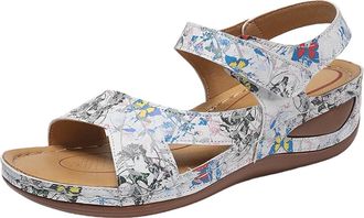 Generic Summer Gladi$ator Sandals for Women Wedge For : Comfortable Summer Platform Casual Dress Sandal Sandles (Blue, 5.5)