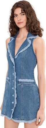 Show me your Mumu Maddox Dress Womens Dress Waterfall Blue : 2XL, Cotton/Elastane/Lyocell