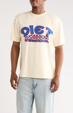 Diet Starts Monday Diet International Graphic T-Shirt in Antique White/Blue at Nordstrom Rack, Size Small
