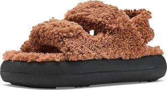 Moon Boot Shearling Sandal Womens Shoes Cognac : EU 35 (US Womens 4.5) B - Medium, Leather