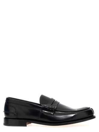 Churchs Black Leather Pembrey Loafers