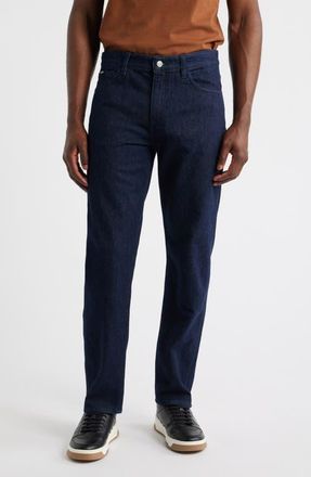 BOSS Ogden Straight Leg Jeans in Navy at Nordstrom, Size 34 X 32