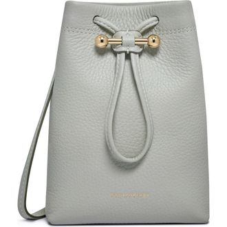 Strathberry Large Osette Leather Bucket Bag in Marble Grey at Nordstrom