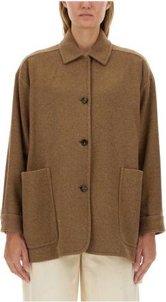 Max Mara Light Jassen - Dames - Zomerjassen - Bruin - XS - Wol - Jassen