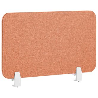 Beliani Panel Separador Rojo Claro 72 X 40 Cm Poli&eacute;ster Pet Pantalla Ac&uacute;stica Wally
