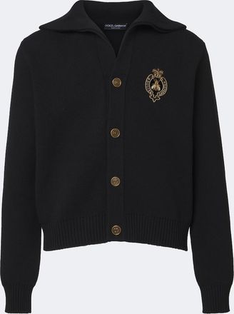 Dolce & Gabbana C&aacute;rdigan de lana virgen con logo