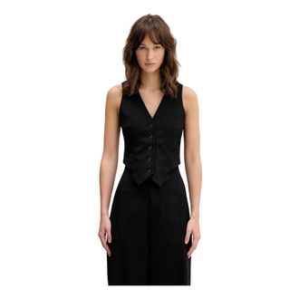 VETEMENTS Chaleco de pico - Jackets - Mujer - Negro - M