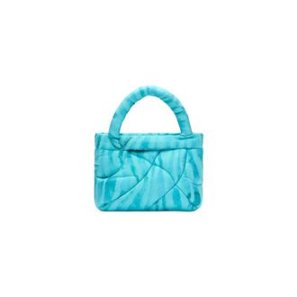 Roberto Cavalli Firenze Small Bag - Dames - Handtassen - Blauw - ONE Size - Polyester - Tassen