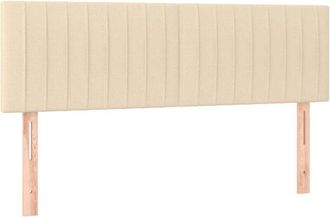 vidaXL Cabeceros 2 Unidades Tela Color Crema 72x5x78/88 Cm Vidaxl