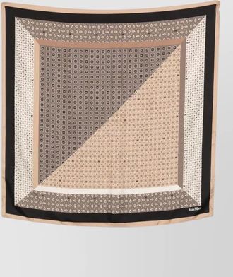 Max Mara mxacarre geometric pattern lightweight square scarf