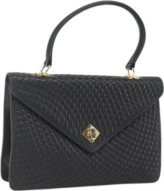 Bally Pre-owned Handbags, female, Black, Size: ONE SIZE Pre-owned Leather Handbag