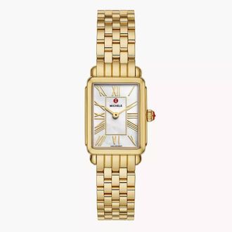 Michele Deco Park Quartz White Dial Ladies Watch MWW06E000146
