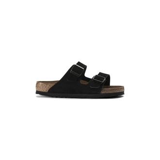 Birkenstock Arizona SFB Regular Fit - Heren - Schoenen - Zwart - Maat: 46 EU Leer