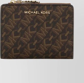 Michael Kors canvas empire wallet foldable design