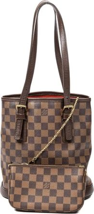 Louis Vuitton Borsa a secchiello Damier &Egrave;bene - Marrone