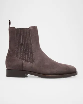 Brunello Cucinelli Men & apos;s Suede Chelsea Boots