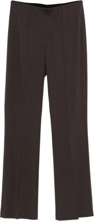 Seventy Elastische Tailleband Broek - Dames - Wijde Broeken - Bruin - XS - Broeken