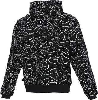 Converse Mens Converse Athleisure Casual Sports Splash Ink Printing Hooded Fleece Lined Pullover Full Print 10022229-A01