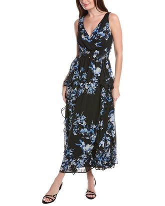 1.State V-Neck Ruffle Maxi Dress