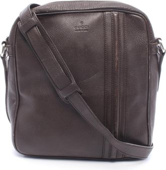 Gucci Brown Leather Handbag Shoulder Bag (Pre-Owned)