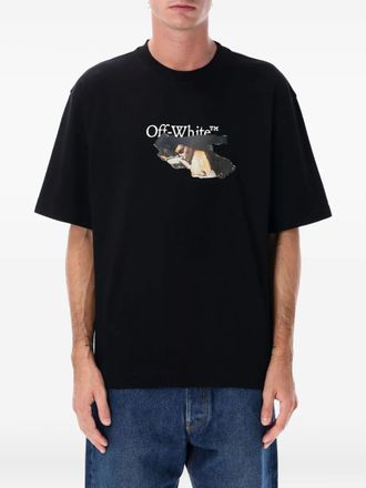 Off-white arrow-print T-shirt - men - Cotton - S - Black