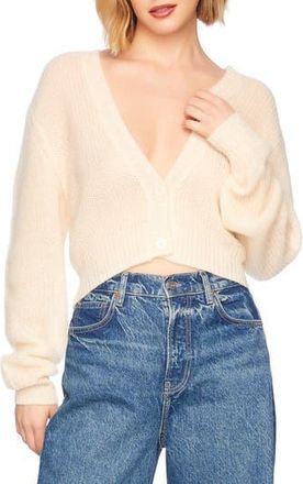 Susana Monaco Deep V-Neck Cardigan in Belgian Crme at Nordstrom Rack, Size X-Small