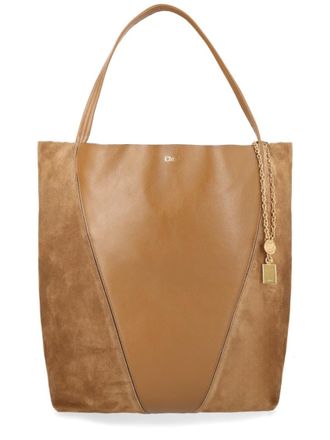 Chlo&eacute; Brown Spin Large Tote