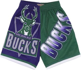 Mitchell & Ness NBA Big Face Basketball Shorts - Heren - Korte Broeken - Paars - XL - Polyester - Korte Broeken