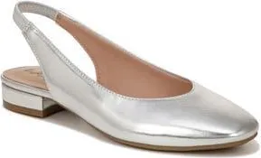 Life Stride Claire Slingback Flat in Silver at Nordstrom Rack, Size 6.5