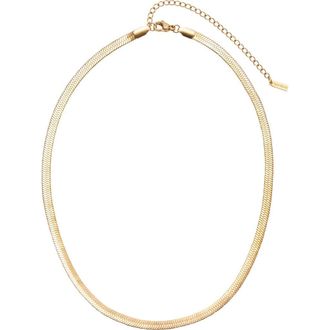 st. Moran Herringbone Chain Necklace in Gold at Nordstrom Rack