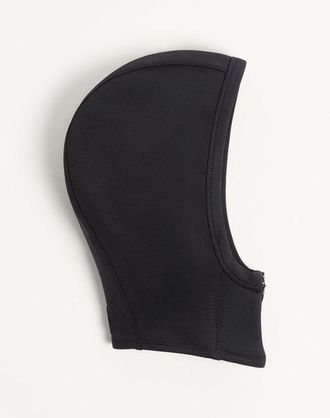 Valentino Garavani Cappuccio VLogo Signature In Jersey Con Zip Donna NERO L/X