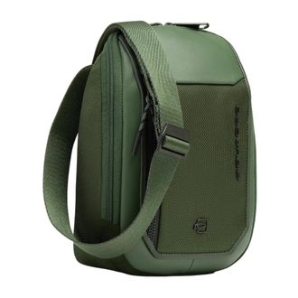 Piquadro iPad mini Bag - male - Piquadro - Cross Body Messenger - Green - ONE SIZE - Bags