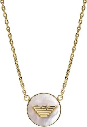 Emporio Armani Halsketten - Eagle Logo Kette - Gr. unisize - in Gold - für Damen