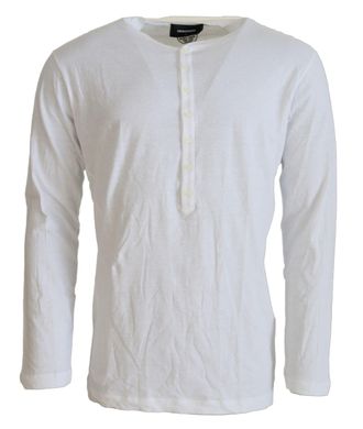 Dsquared2 Dsquared&sup2; Cotton Linen Long Sleeves Pullover Mens Sweater (Pre-Owned)