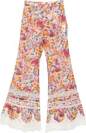 Zimmermann Broeken, Dames, Veelkleurig, S, Muflo Wijde Broek