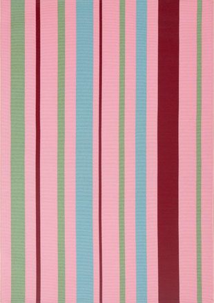 Nazar Rugs Alfombra para interior/exterior de rayas rosa 160x230 cm
