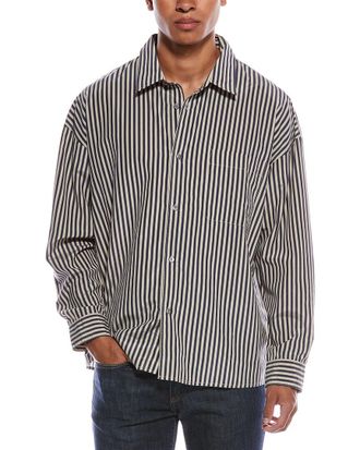 Frame Denim Frame Denim Relaxed Classic Silk-Blend Shirt