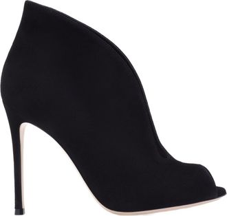 Gianvito Rossi Vamp Booties in Black Suede at Nordstrom, Size 38.5