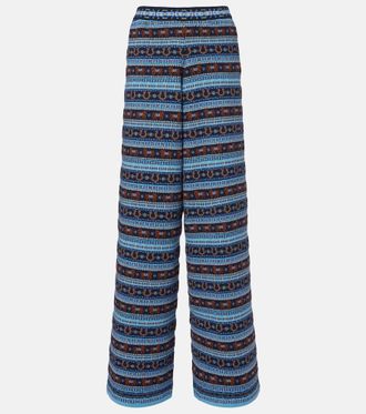 Stella McCartney Pantaloni in maglia di lana vergine