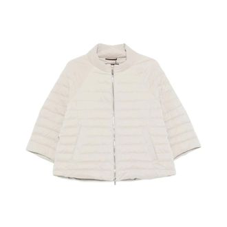 Moorer Down Jackets, female, Beige, Size: L Vaglia-OS