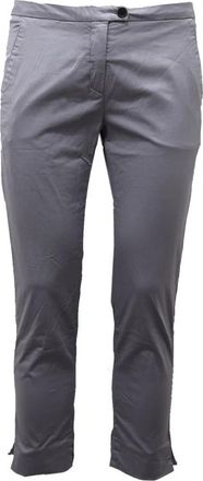 Woolrich Lichtblauwe Katoenen Stretch Satijnen Broek - Dames - Vrijetijds broeken - Blauw - W28 - Katoen - Broeken