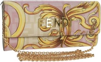 Fendi Pre-owned Clutches, female, Pink, Size: ONE SIZE Pre-owned Vintage Plastic Clutch