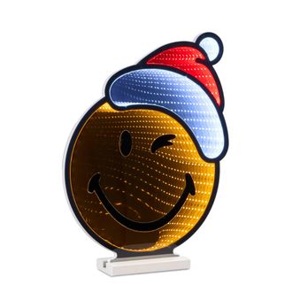 Melrose International SmileyWorld(R) Holiday Santa Ekkolight 16H - Orange, Red, White