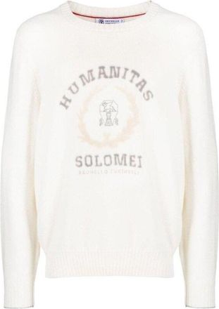 Brunello Cucinelli MenS Panama Wool Crewneck Sweater, Size 40