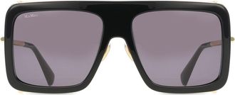 Max Mara MM0119 01A Womens Sunglasses Black Size 57