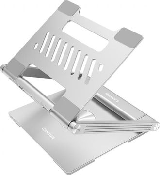 OEM Soporte Para Port&aacute;til Canyon Con Concentrador Hdmi Y 2 Puertos Usb Rj45 Pd, Color Plata