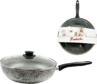 Trade Shop Trade Shop - Capa Anti-rayado Anti-rayado Anti-rayado De 7 Capas Con Cubierta De Cristal De Mango De 24-28 Cm - -28 Cm