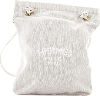 Herm&egrave;s Aline Bag Toile PM shoulder bag - Beige